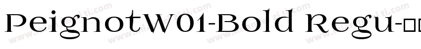 PeignotW01-Bold Regu字体转换